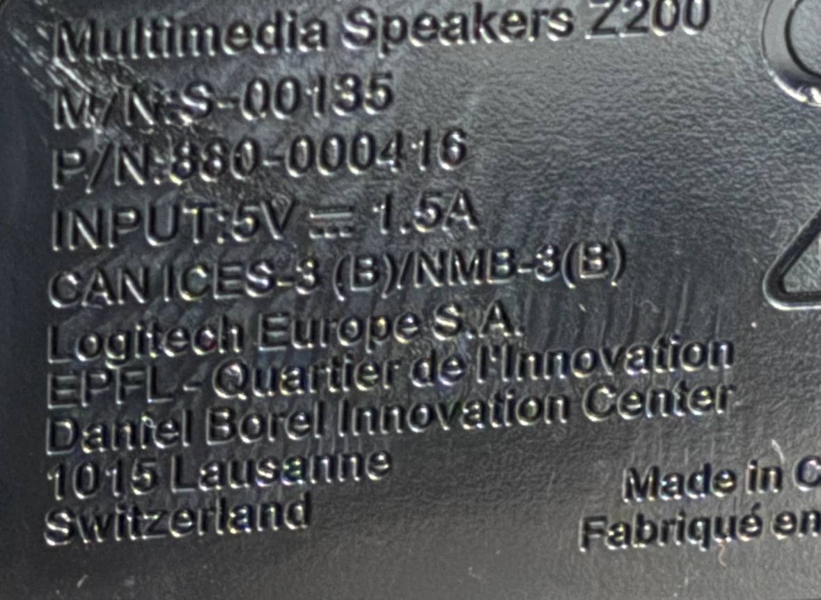 Logitech Z200 Multimedia Speakers - photo 4