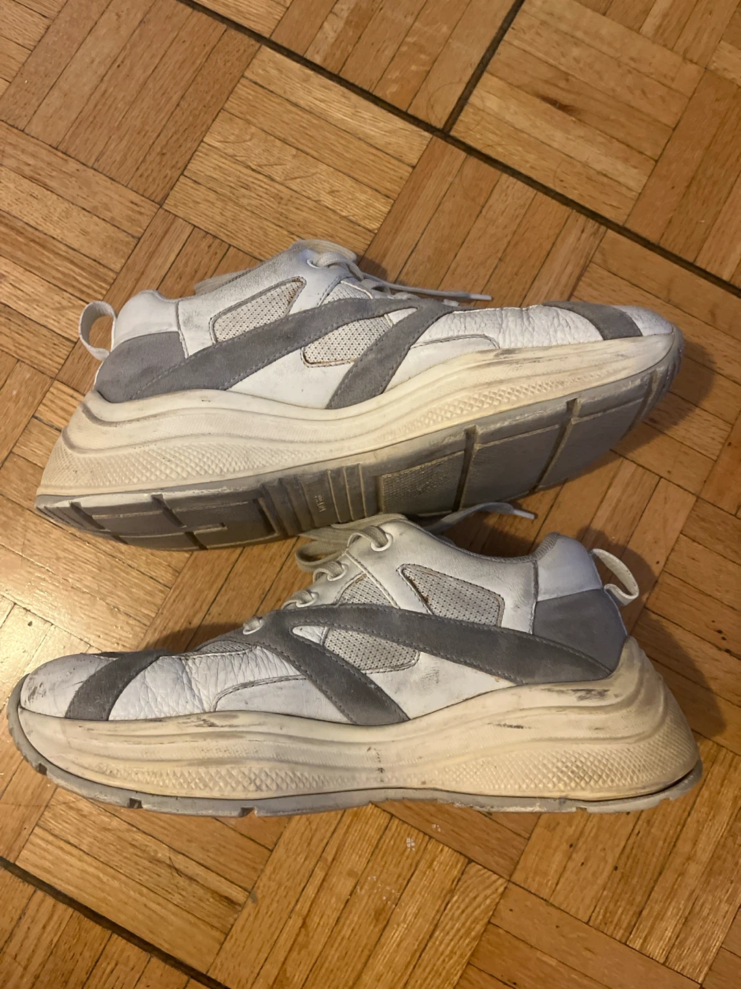Prada White and Grey Sneakers - photo 4