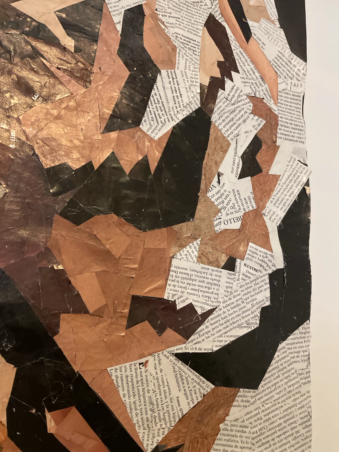 Tiger Paper Collage Artwork - photo 3