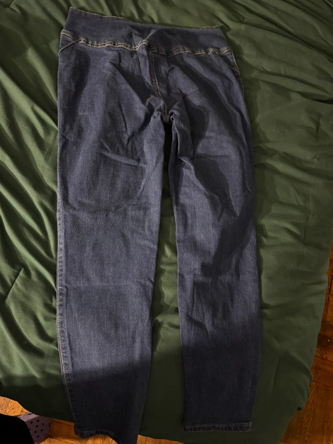 High-Waisted Dark Wash Jeans - photo 3
