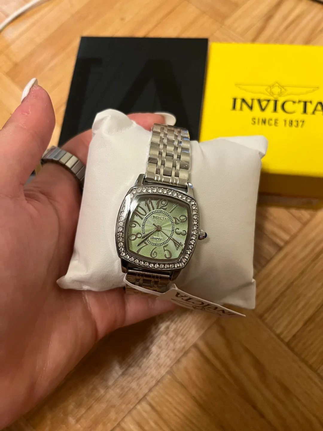 Invicta Wildflower 69362 Mint Green Crystal 31mm Watch NWT