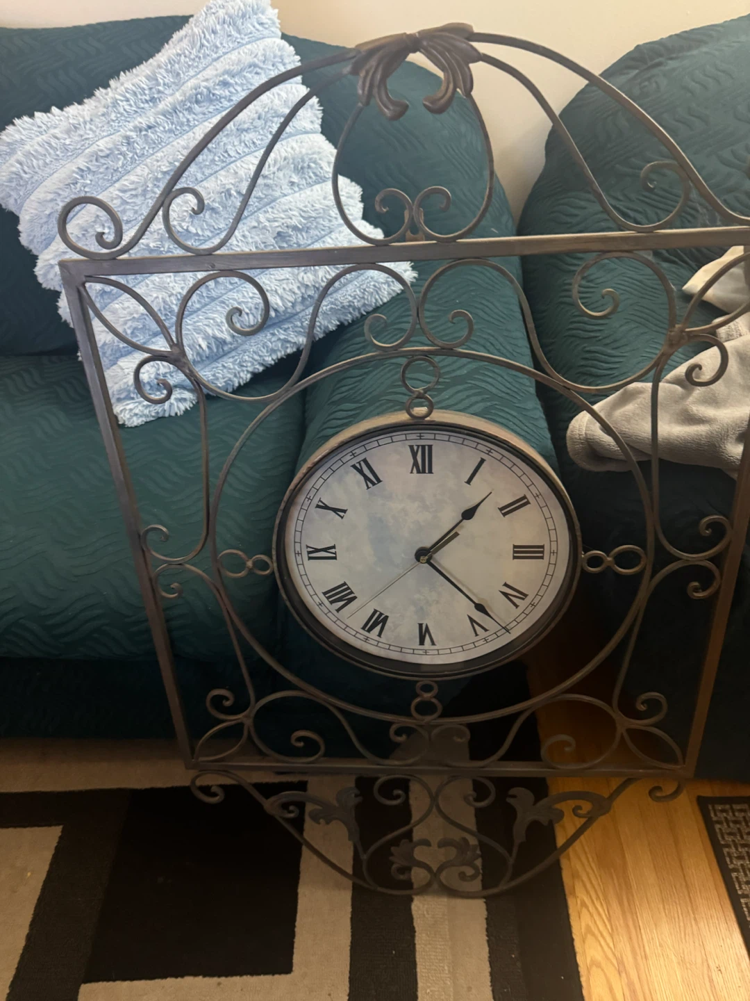 Vintage Style Decorative Metal Wall Clock - photo 3