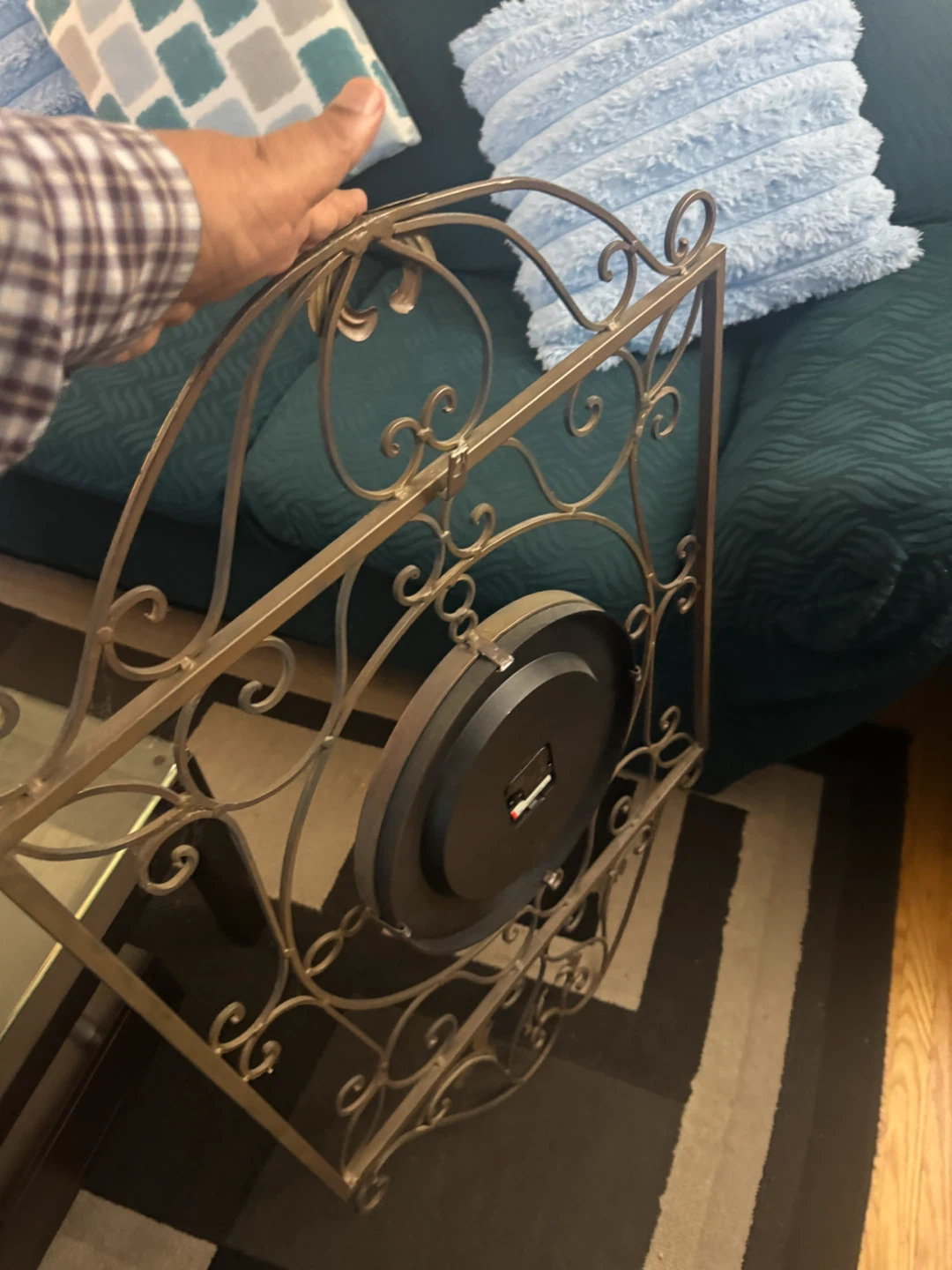 Vintage Style Decorative Metal Wall Clock - photo 4