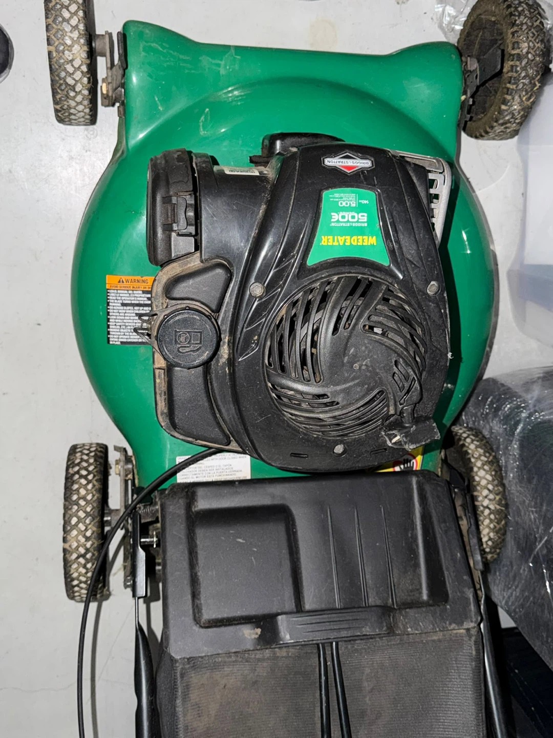 Weedeater 500e Briggs & Stratton Lawn Mower - photo 2