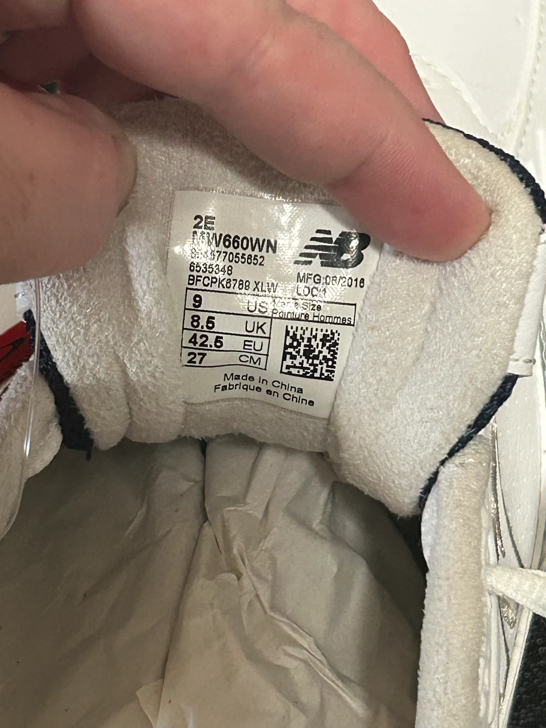 New Balance 660 Running Shoes White Men's 9 2E - photo 5