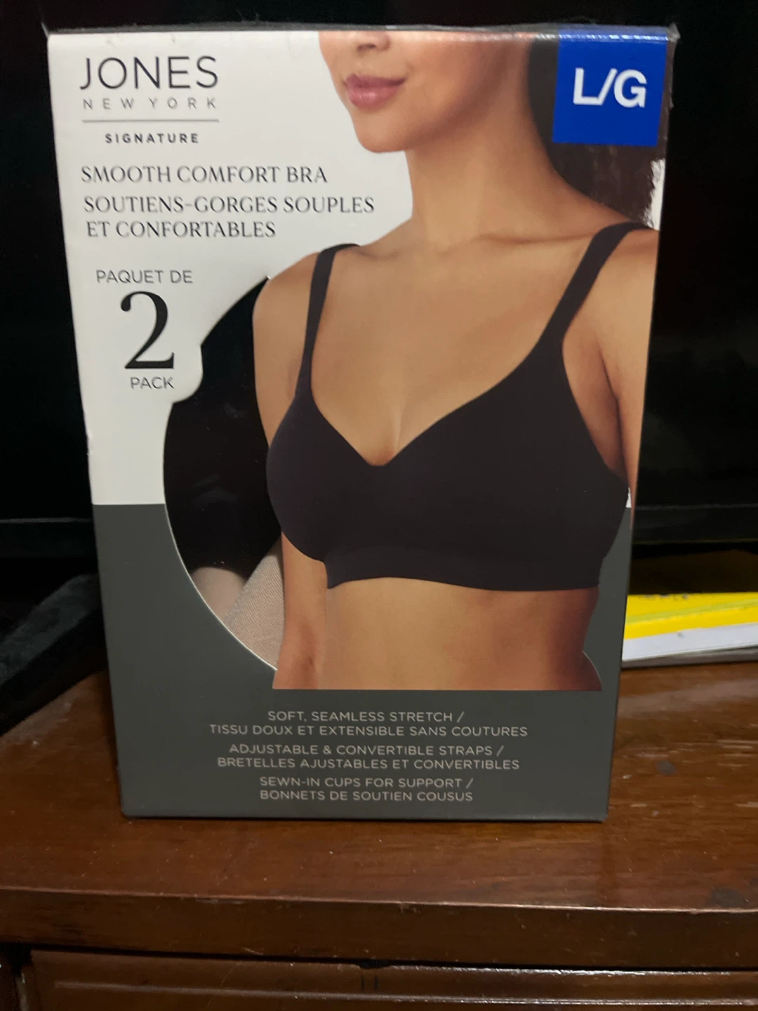 Jones New York Signature Smooth Comfort Bra 2-Pack