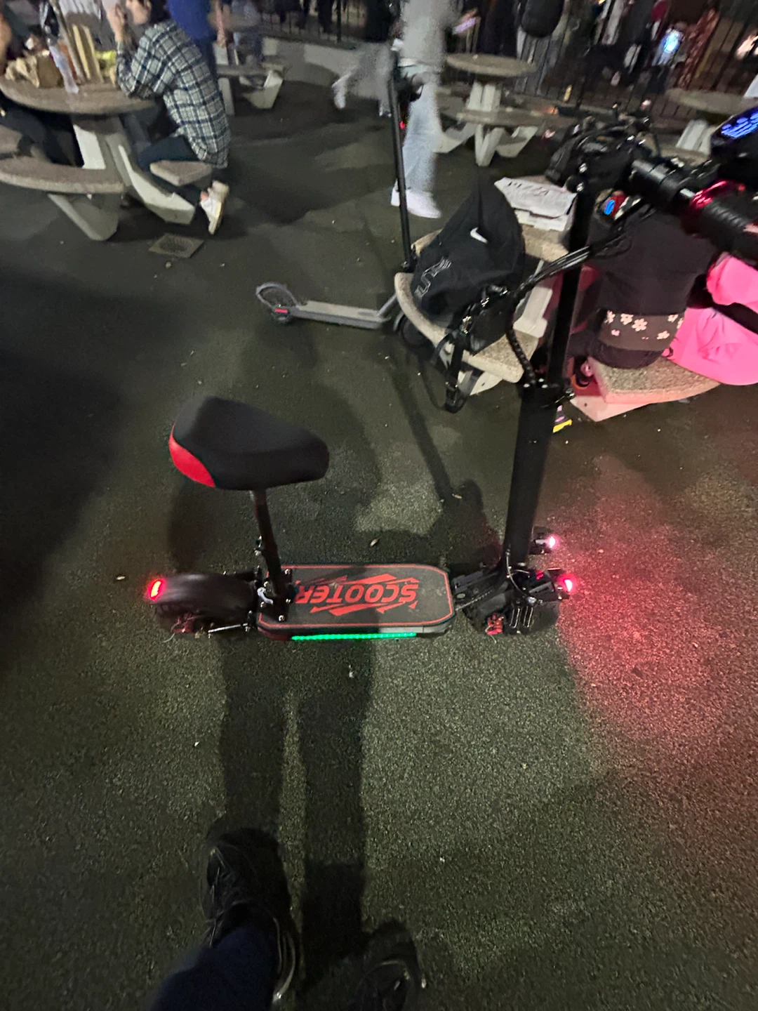 SCOOTER With Seat Red and Black.