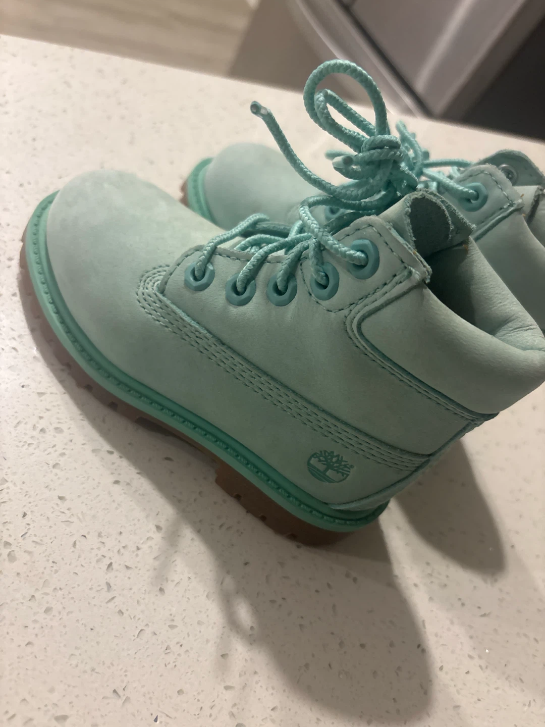 Timberland Toddler Boots Mint Green size 8c
