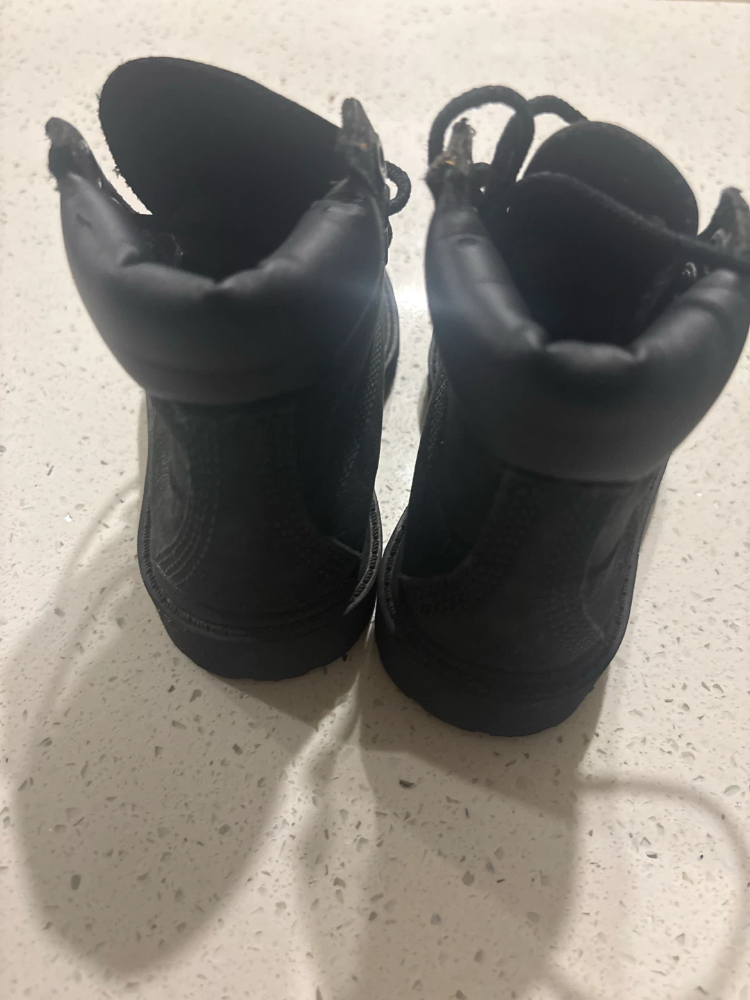 Timberland Black Boots size 6c used - photo 2