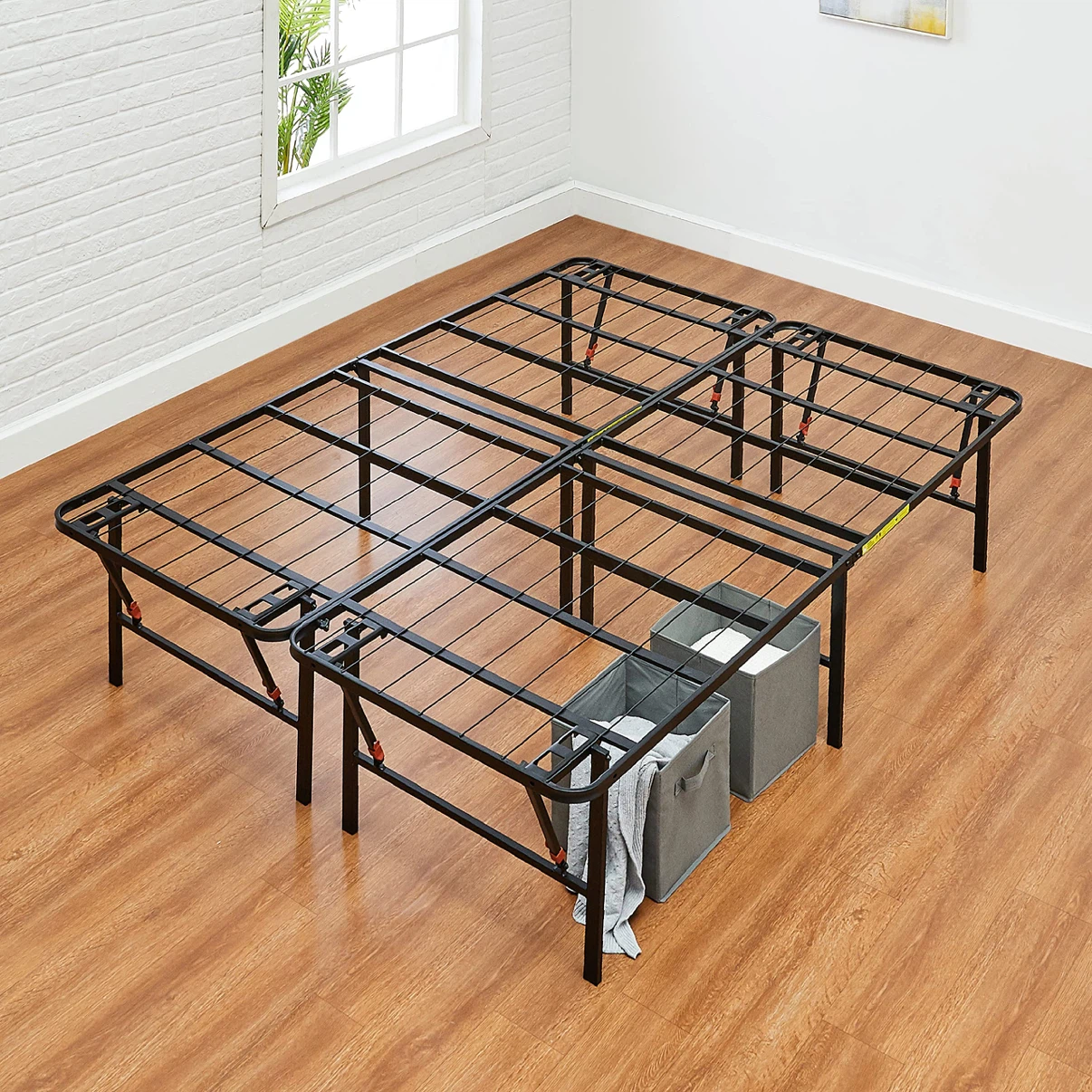 Amazon Basics Foldable Queen Metal Platform Bed Frame - photo 2