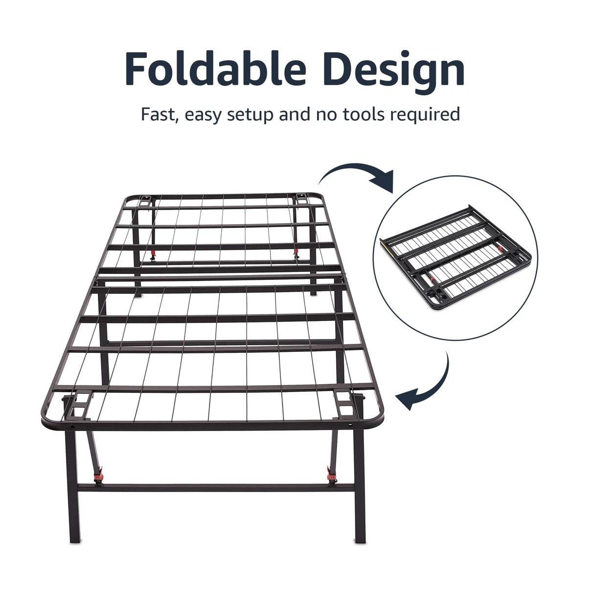 Amazon Basics Foldable Queen Metal Platform Bed Frame - photo 5