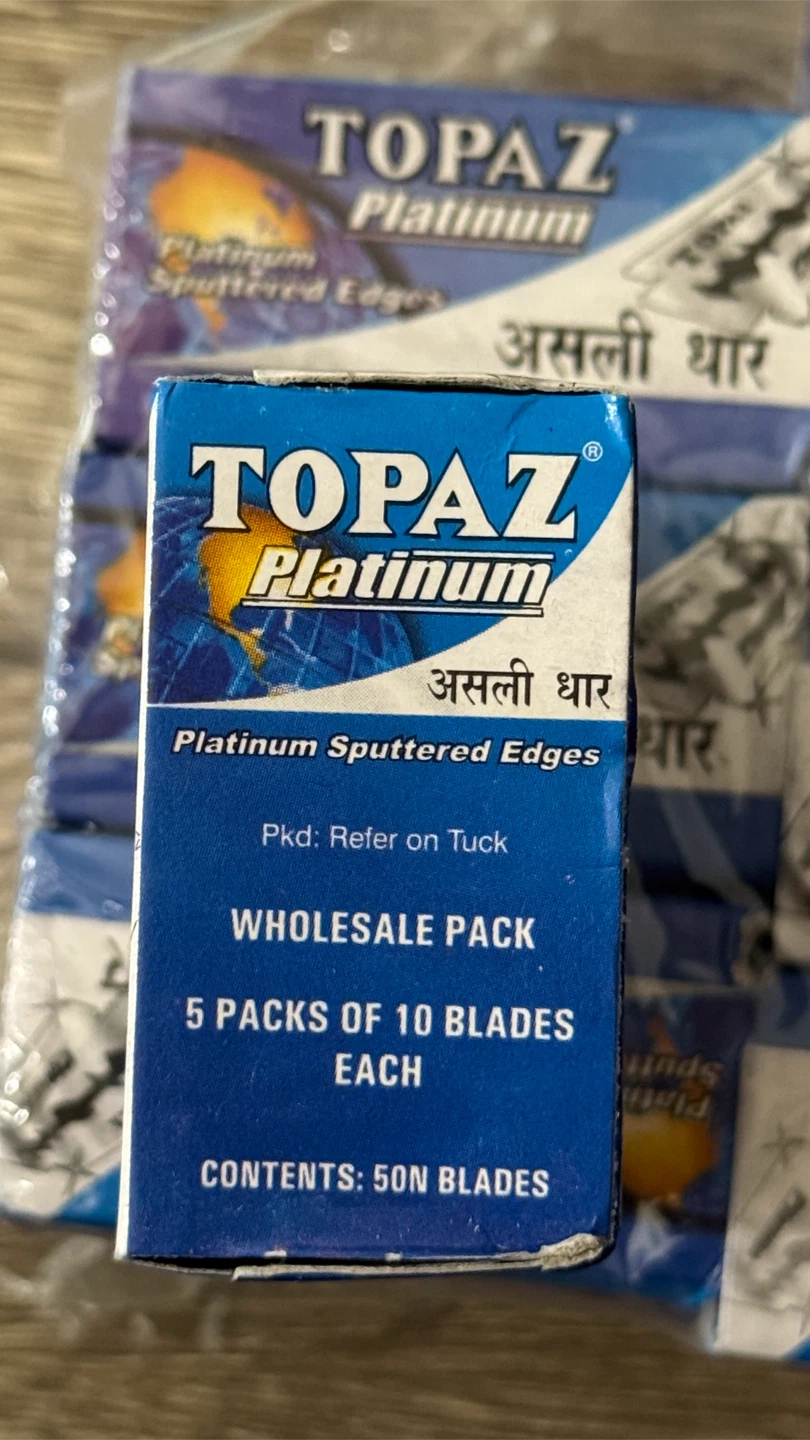 Topaz Platinum Razor Blades - Wholesale Pack - photo 2