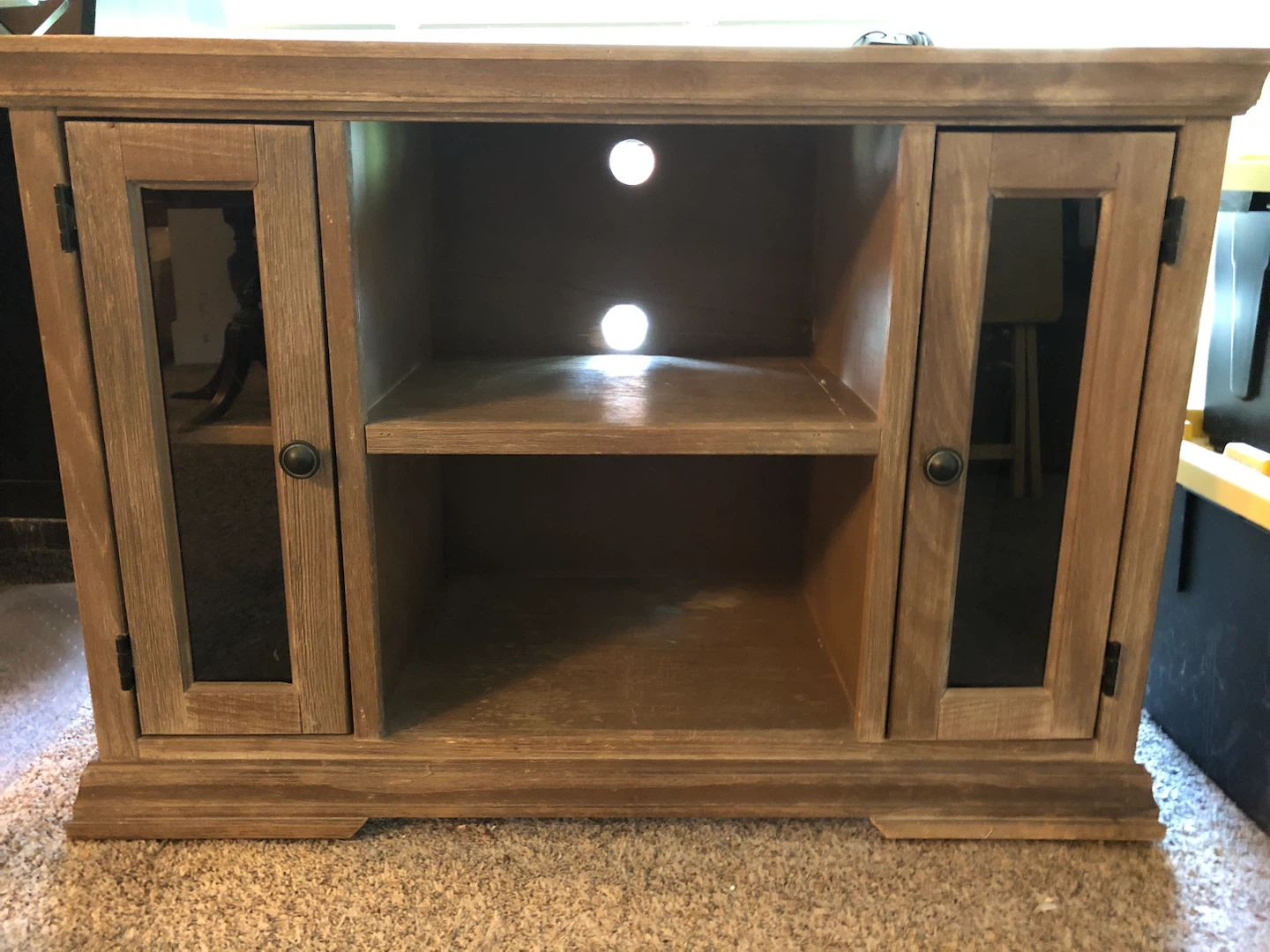 Rustic Wood TV Stand Console