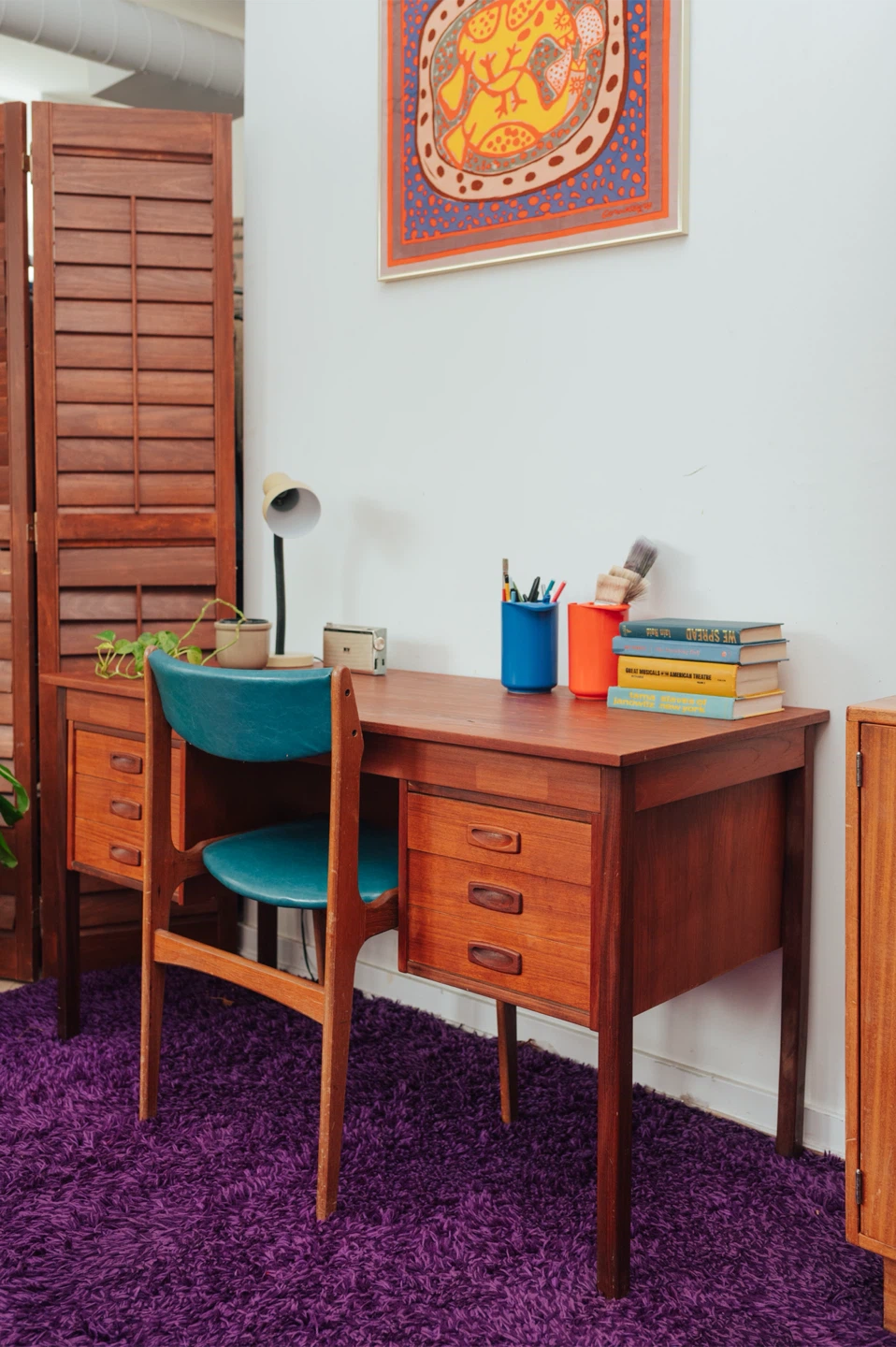 MCM Danish Modern Teak Partner’s Desk - photo 2