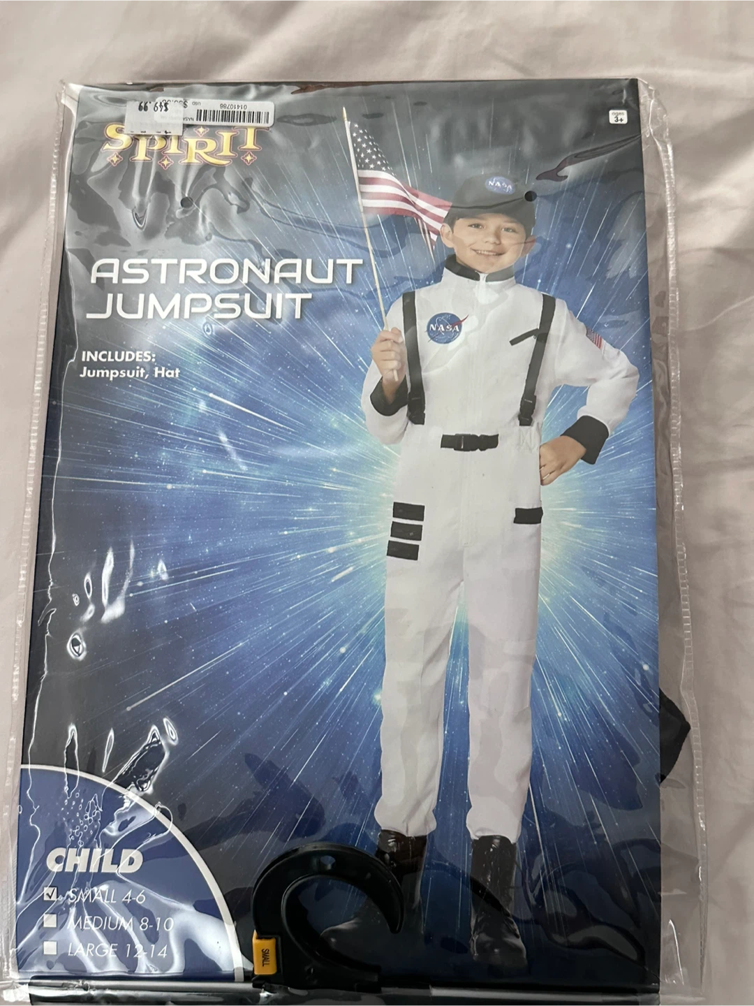 Spirit Halloween Child Astronaut Jumpsuit and Hat