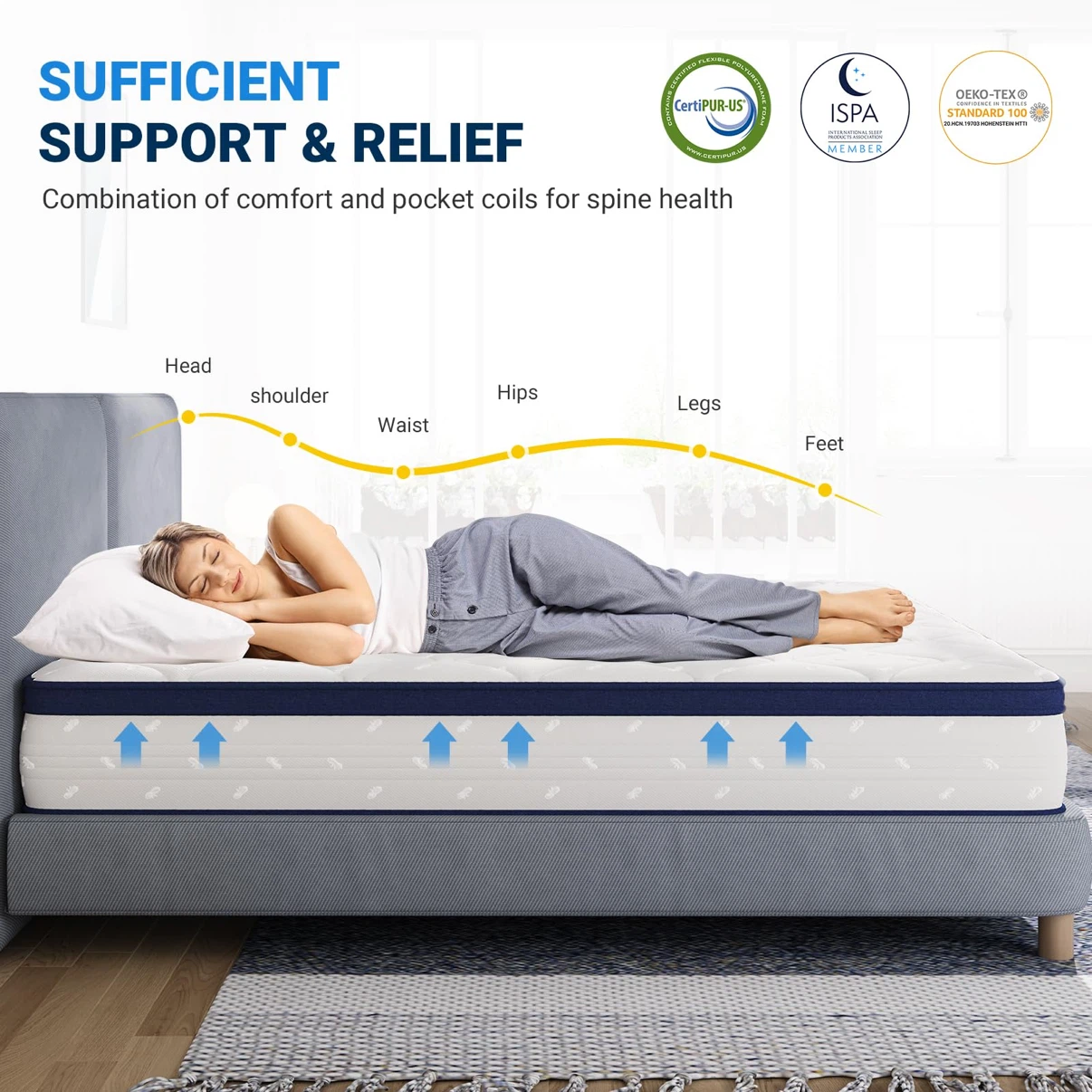 Avenco King Mattress, 12 Inch - photo 2