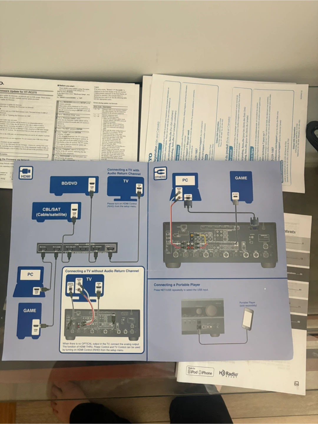 Surround sound speaker, receiver, and stand package - photo 4