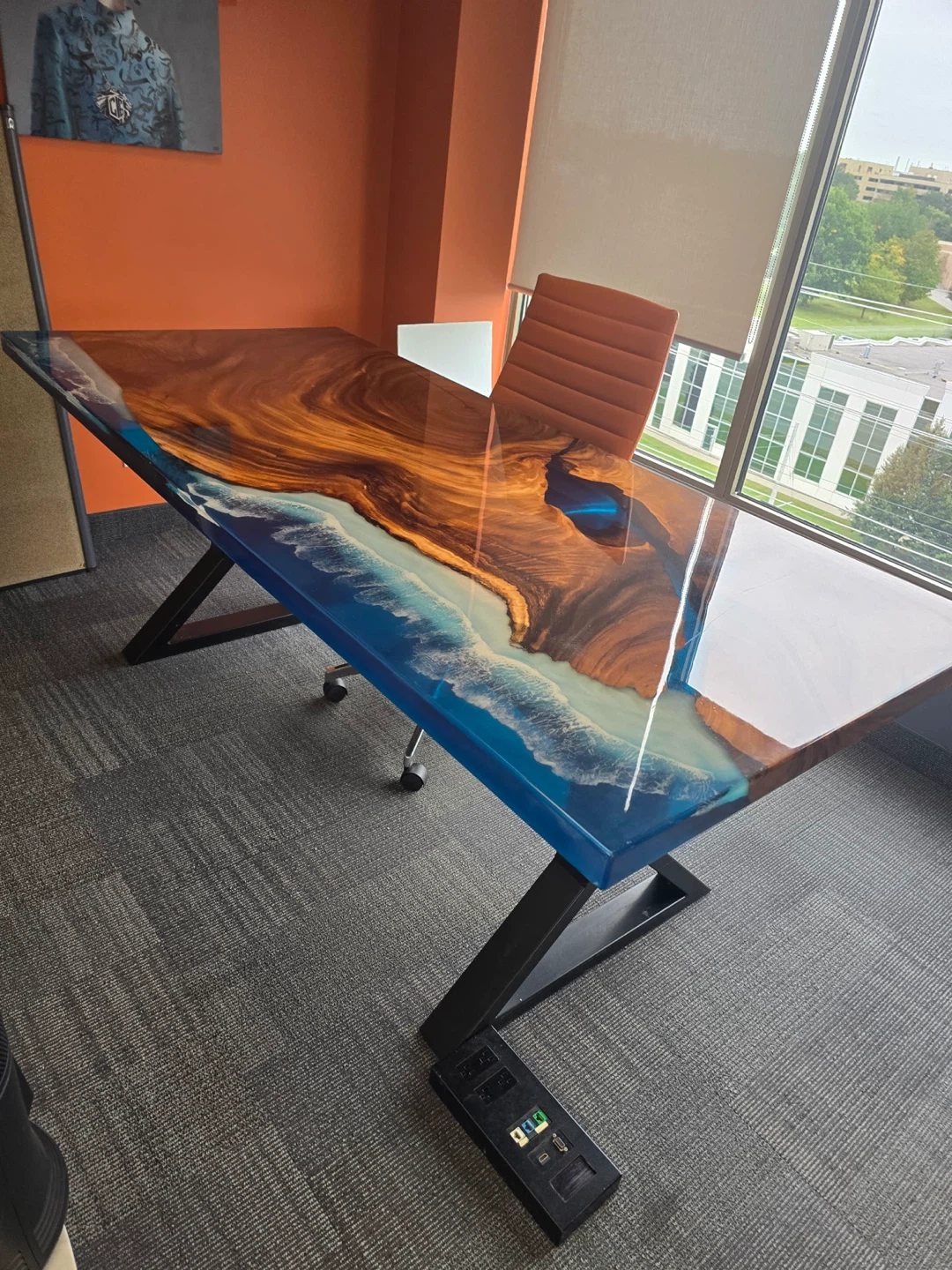 Live Edge Epoxy Resin Desk