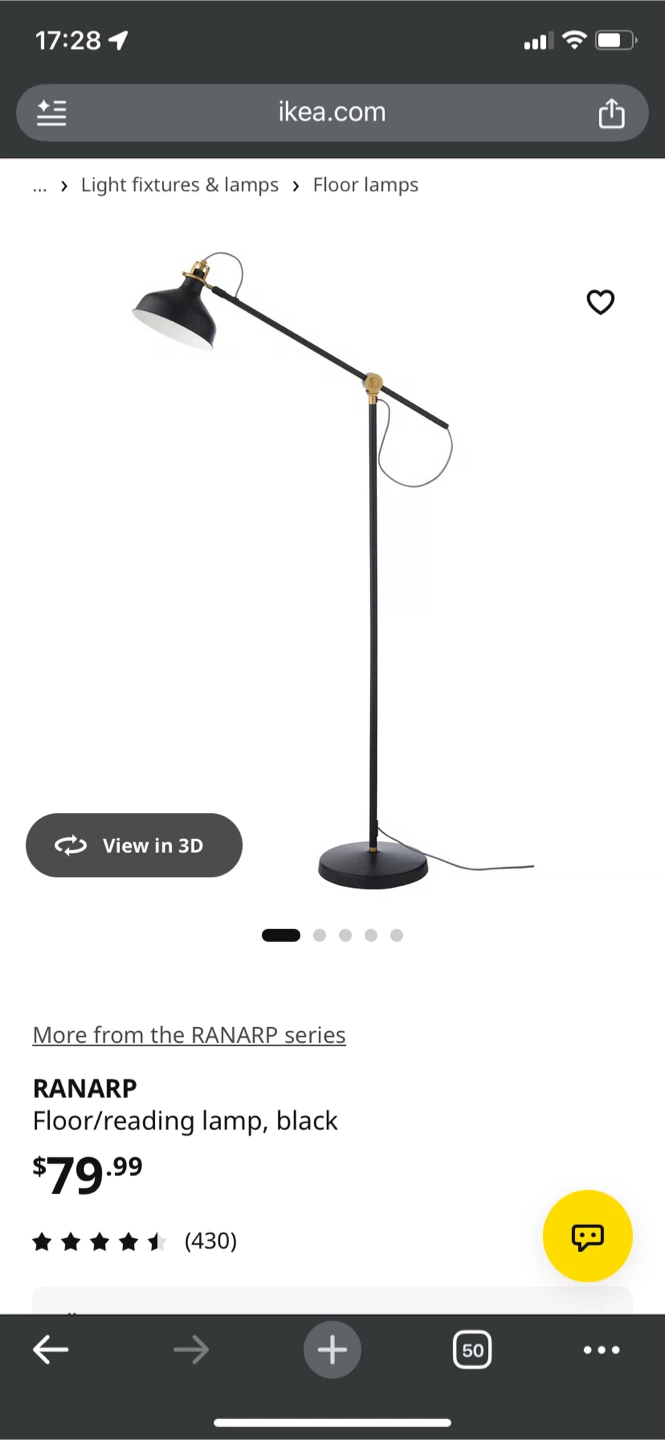 IKEA RANARP Floor Lamp