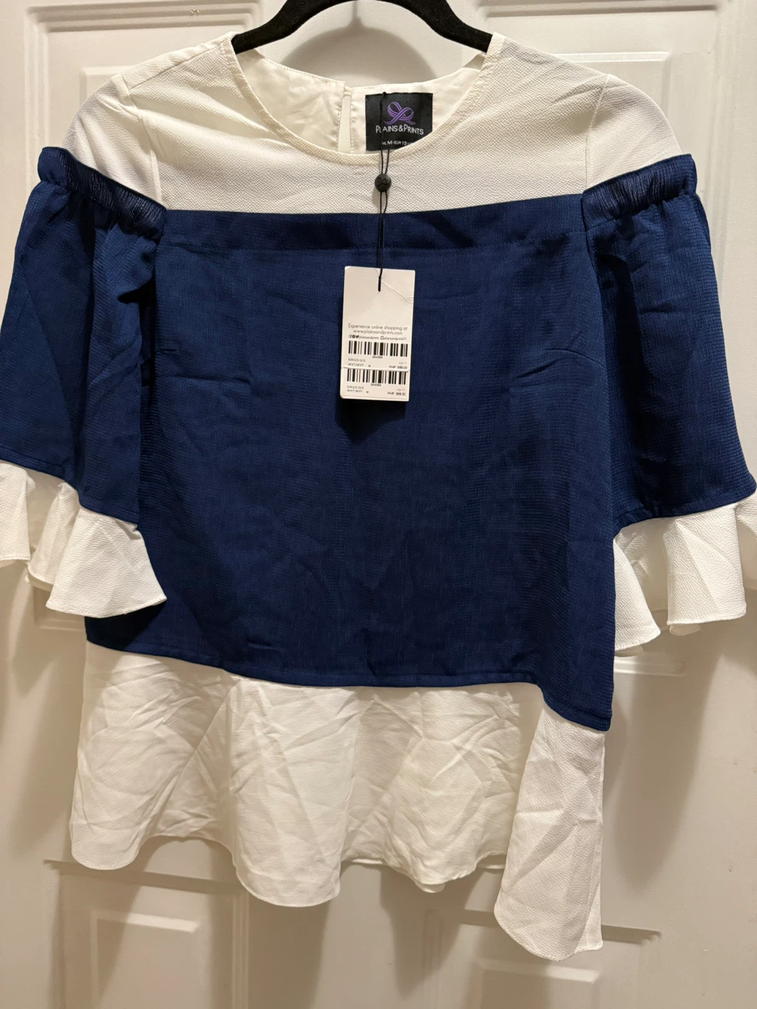 Plains & Prints Colour Block Blouse