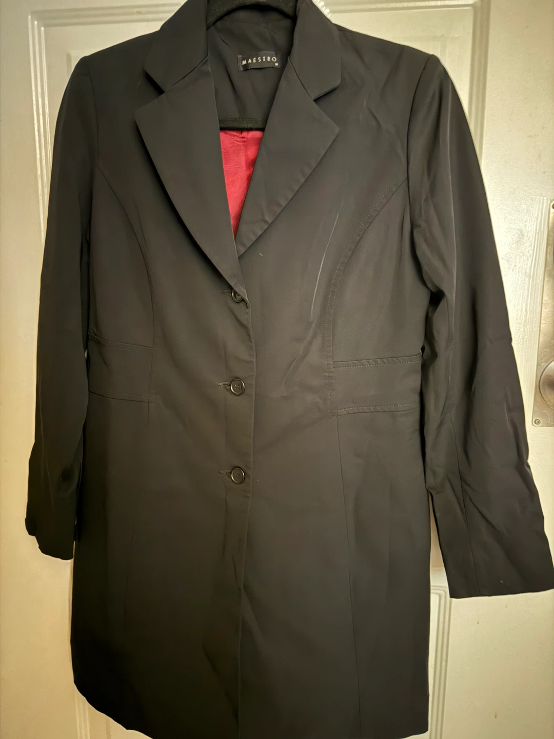 Maestro Black Trench Coat