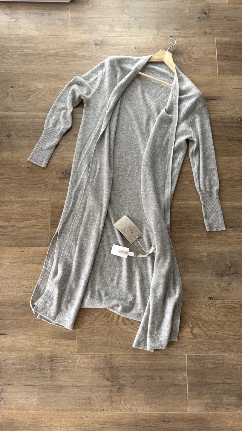 Brand New Luxury 100% Cashmere Long Cardigan - photo 4