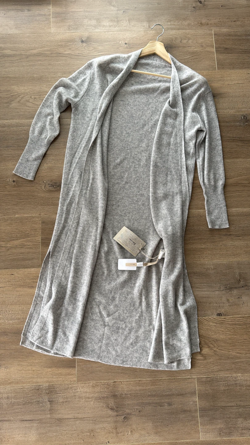 Brand New Luxury 100% Cashmere Long Cardigan - photo 2
