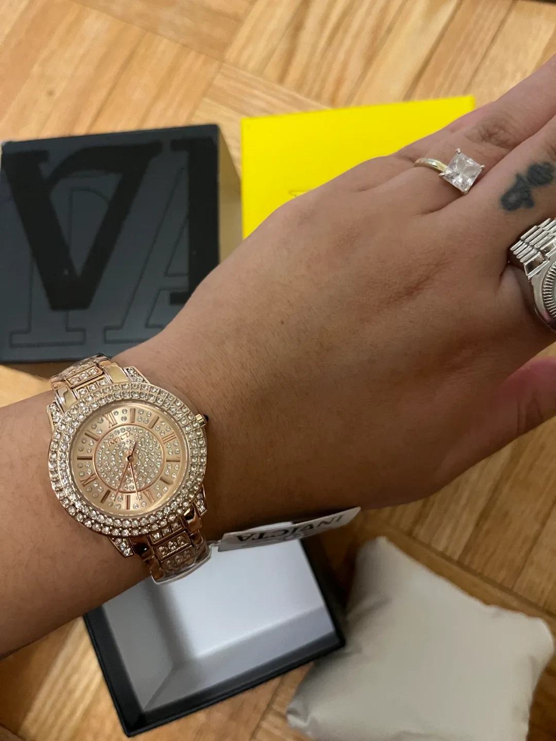 Invicta Wildflower 69426 Rose Gold Crystal 32mm Watch NWT - photo 4
