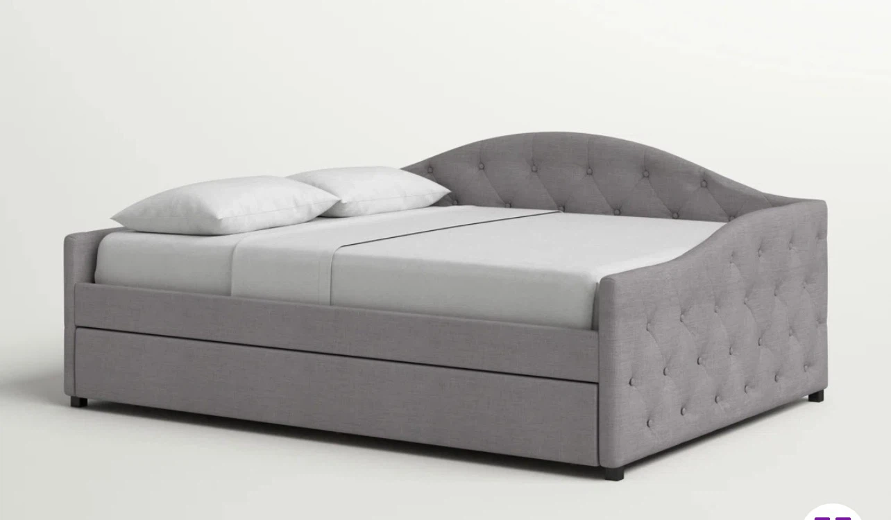Queen Daybed with Trundle (Gray)