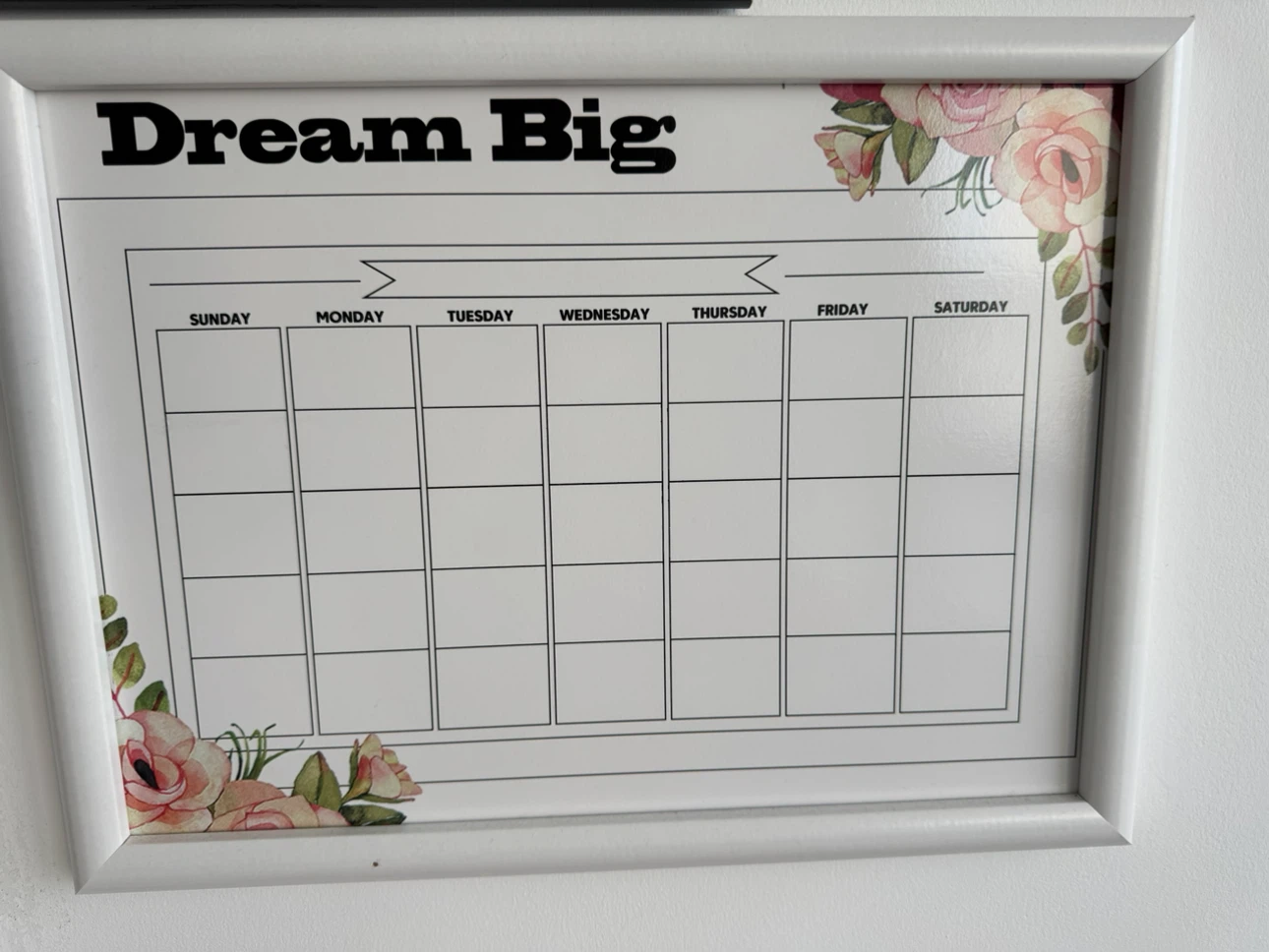 Floral Dream Big Weekly Planner Board