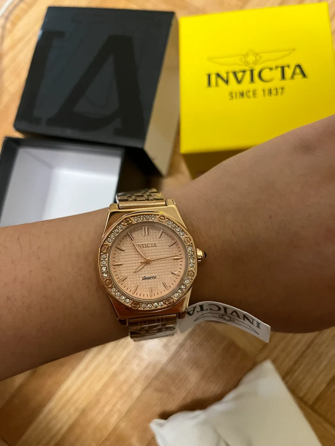 Invicta Wildflower 69370 Rose Gold Crystal Watch 33mm NWT - photo 3