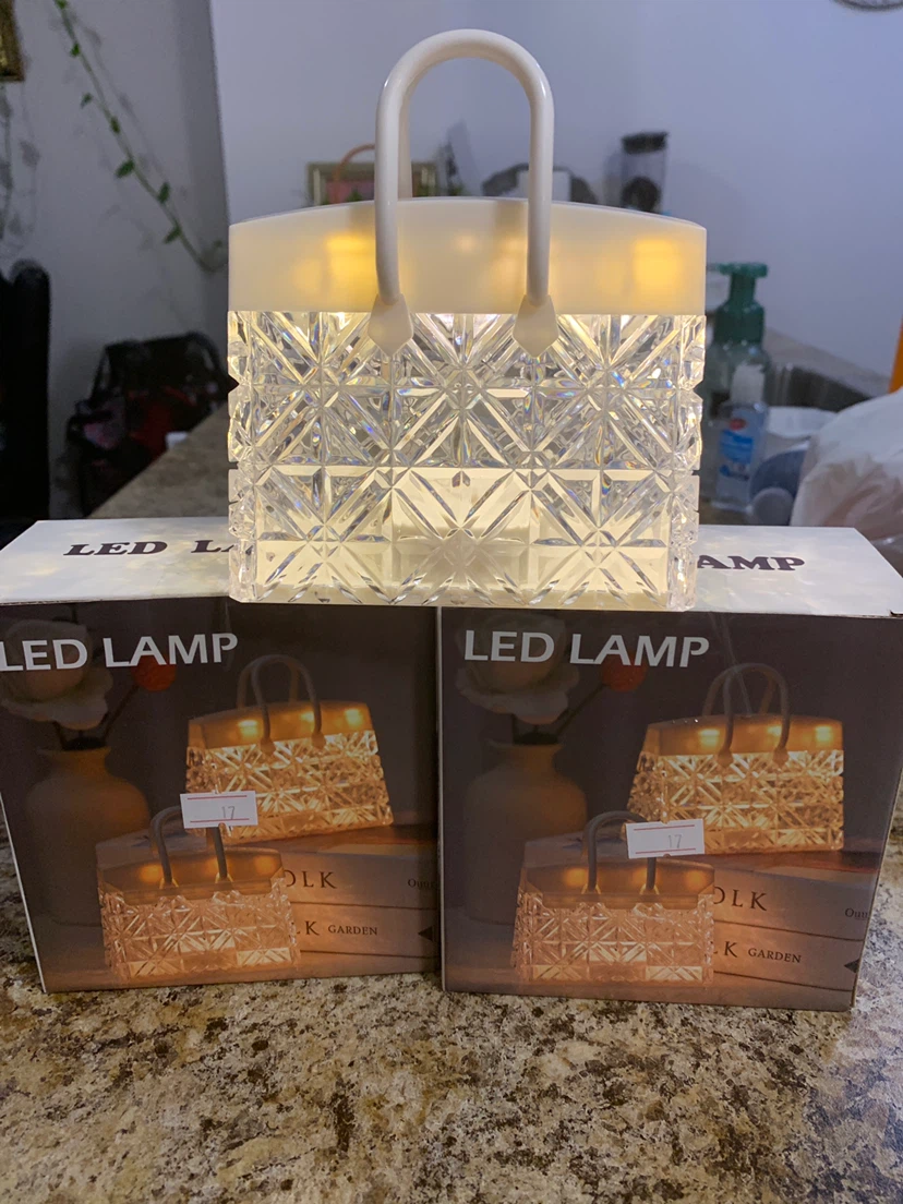 Crystal Handbag LED Table Lamp
