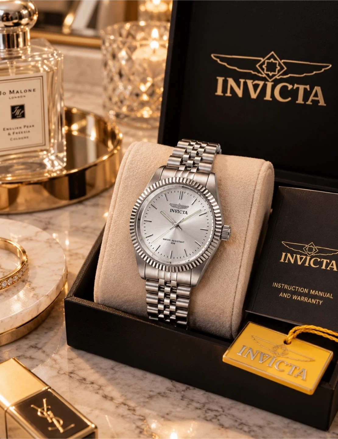 Invicta Specialty Musenova 29396 Silver Women’s Watch 36mm NWT