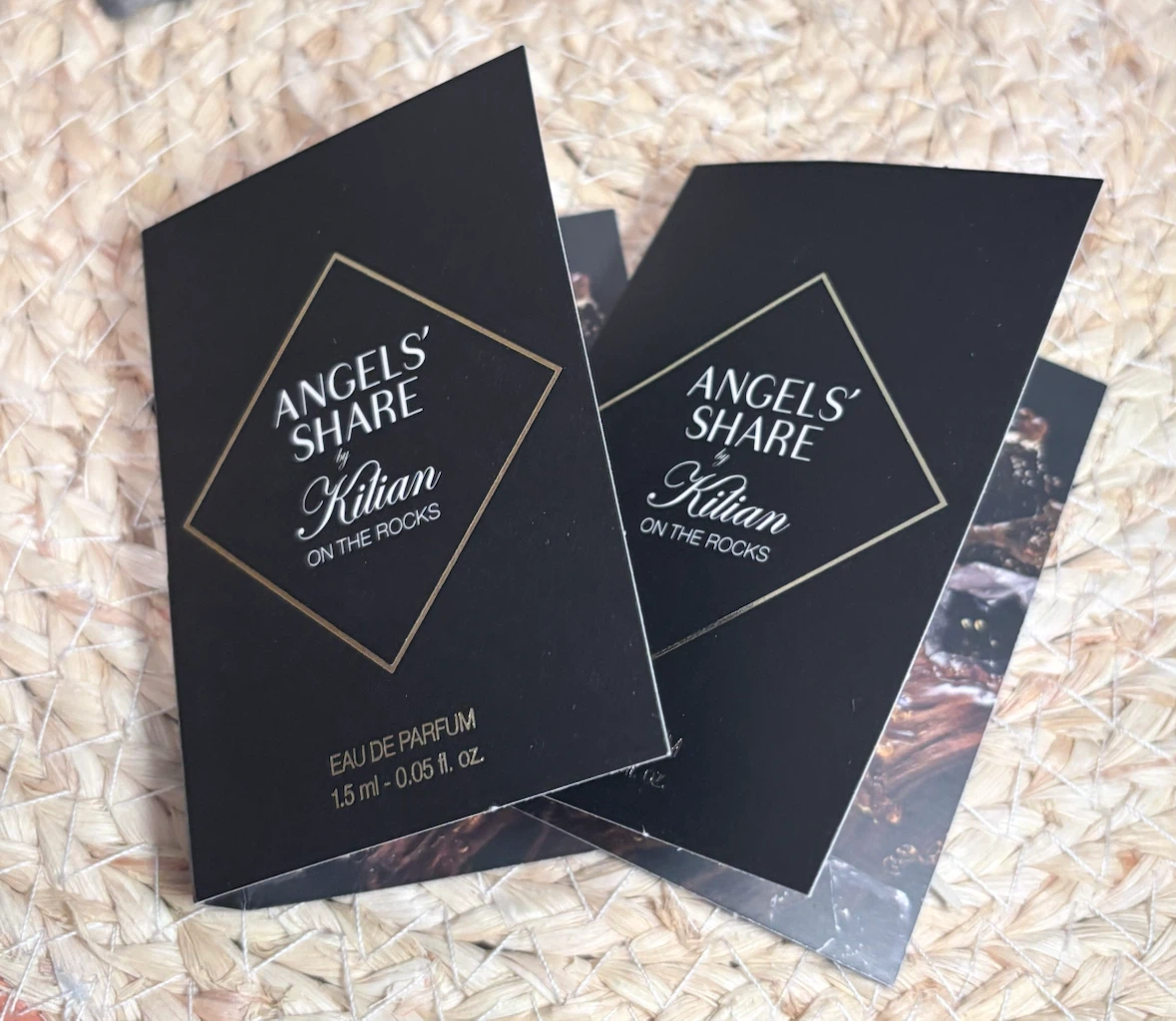 Two Kilian Angels' Share Eau de Parfum Samples