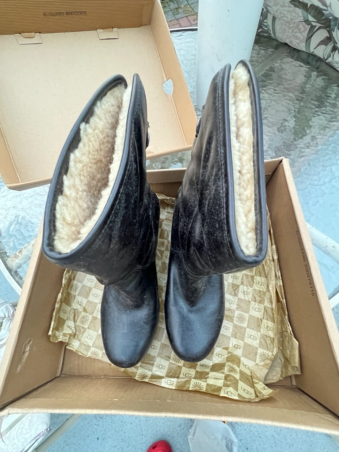 UGG Leather Clog Boots