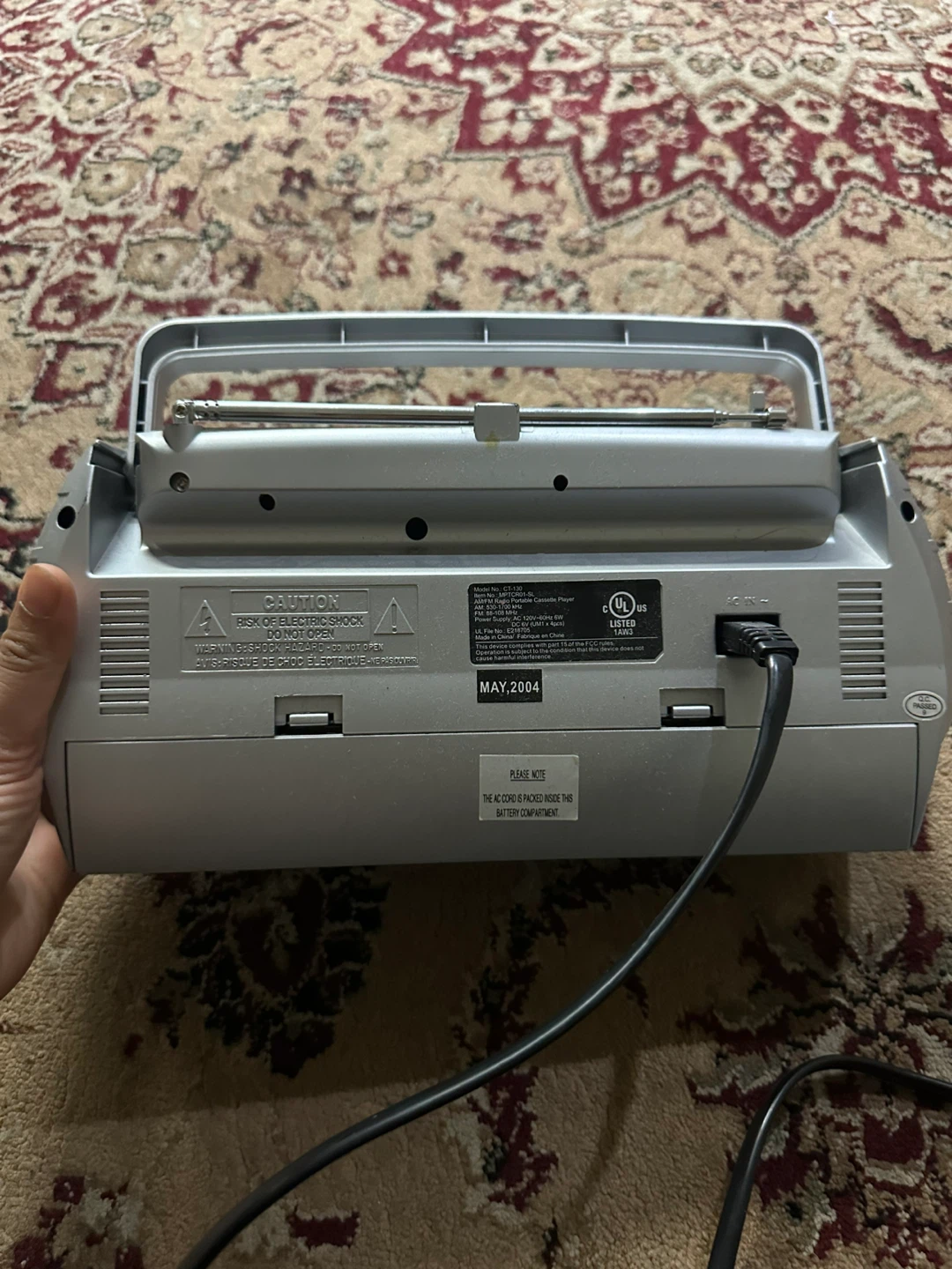 Misakai Portable Mono Radio Cassette Recorder - photo 2