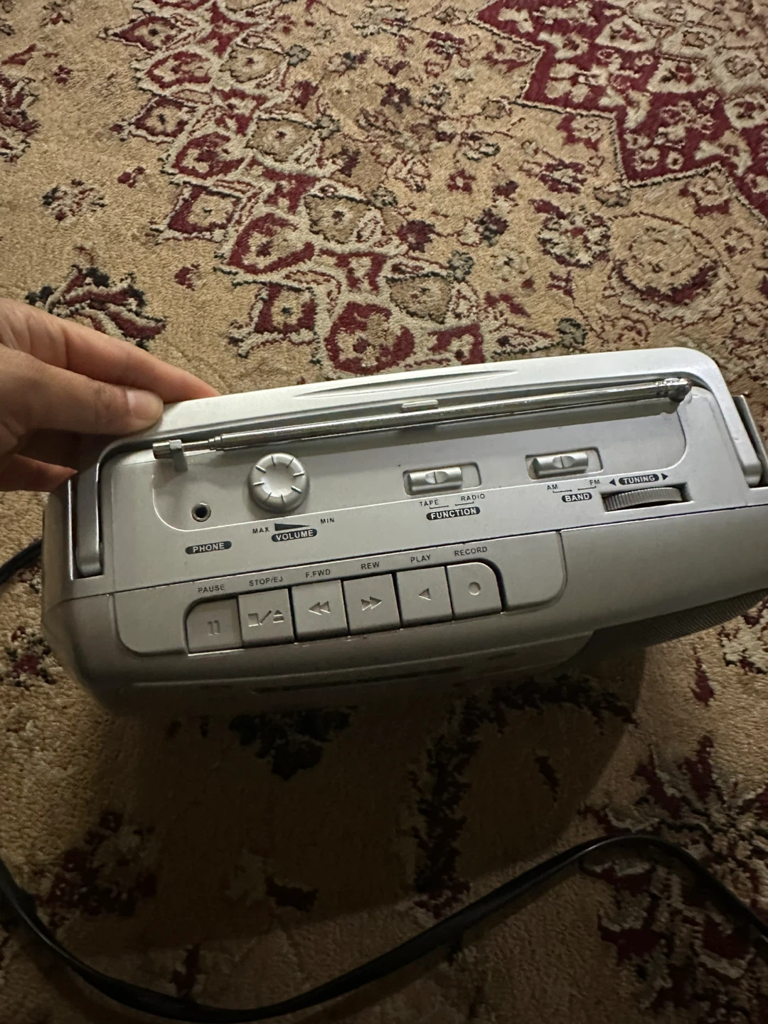 Misakai Portable Mono Radio Cassette Recorder - photo 3