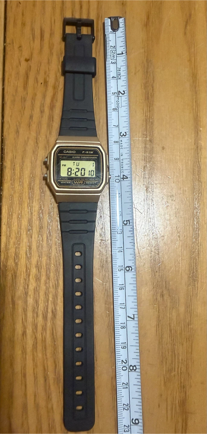 Casio F-91W Gold Tone Digital Watch - photo 3