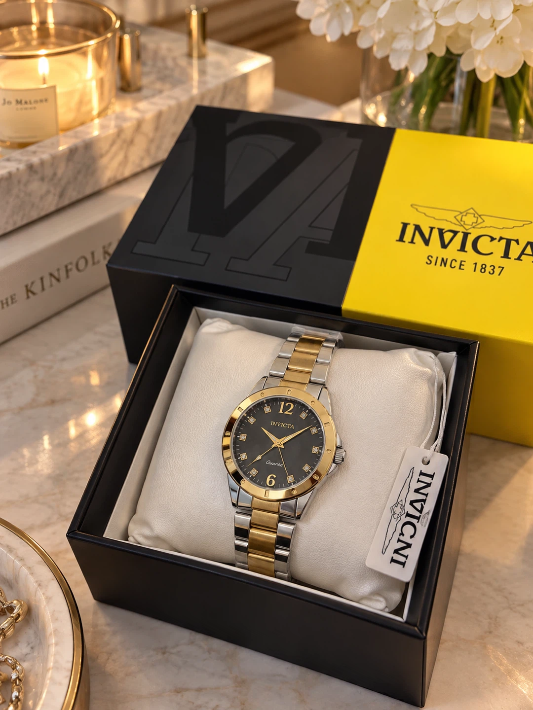 Invicta Celestial 69347 Women’s Two-Tone Watch 29mm NWT