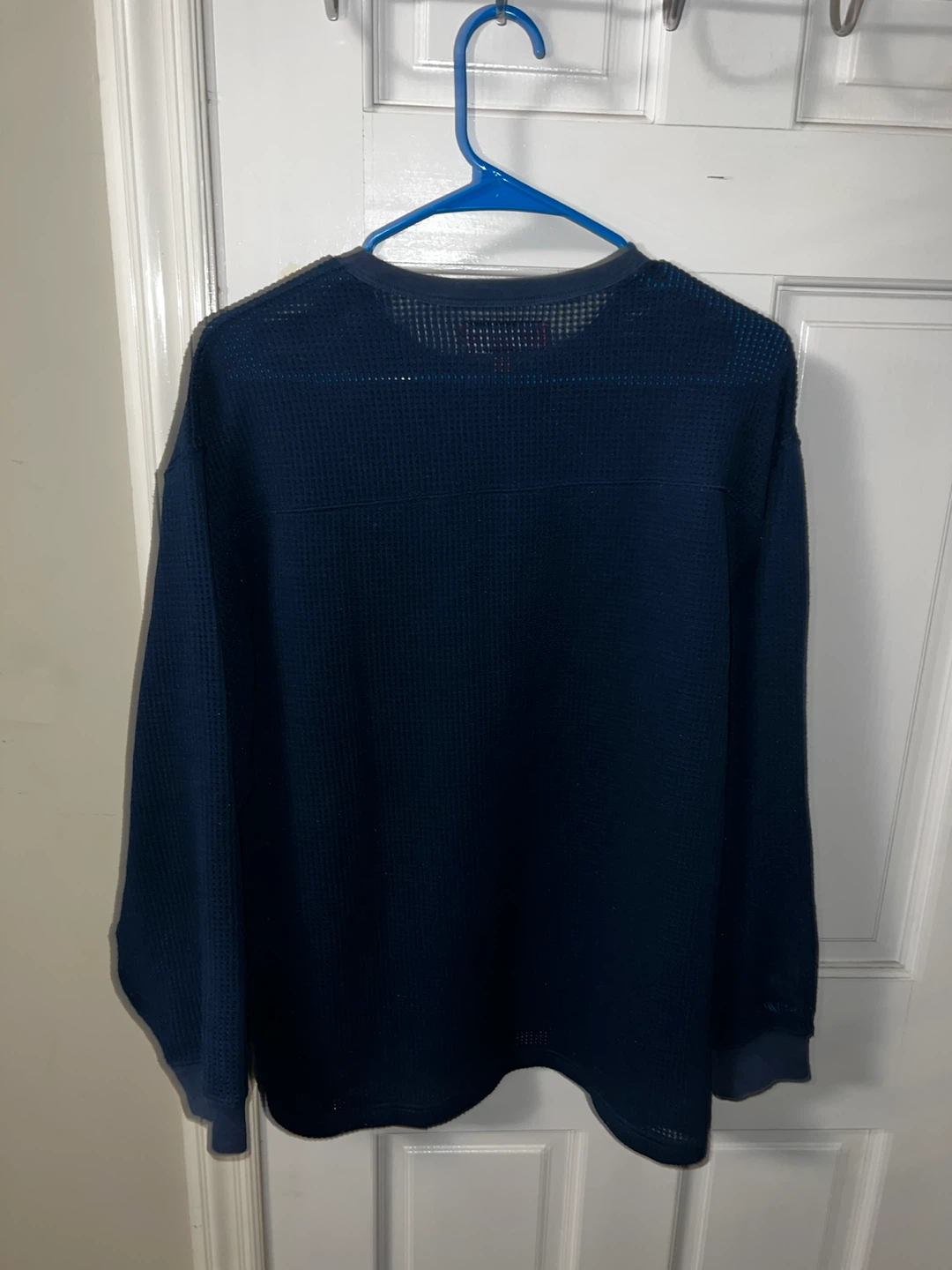 Supreme Polartec Waffle Knit Long Sleeve - Navy - photo 2