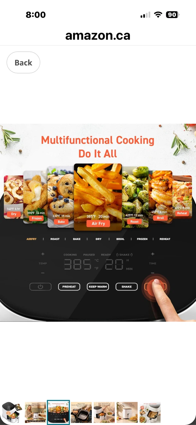Cosori Air Fryer CAF-L501-KUS - photo 2