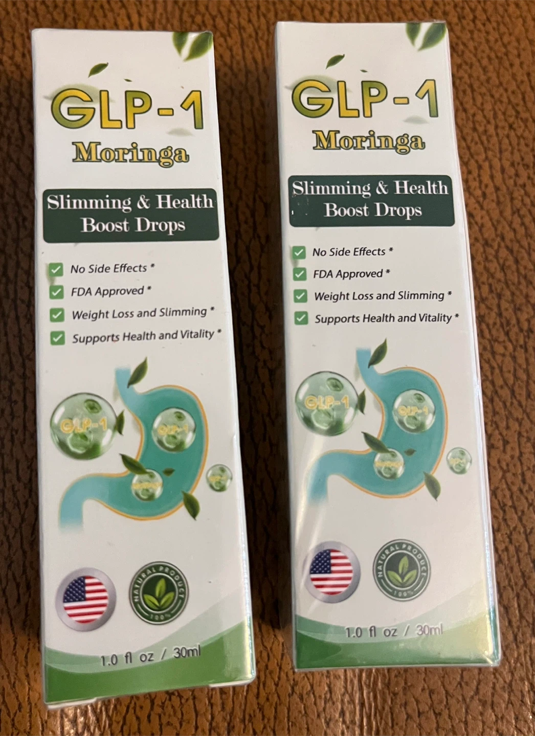 2 Bottles GLP-1 Moringa Slimming & Health Boost Drops