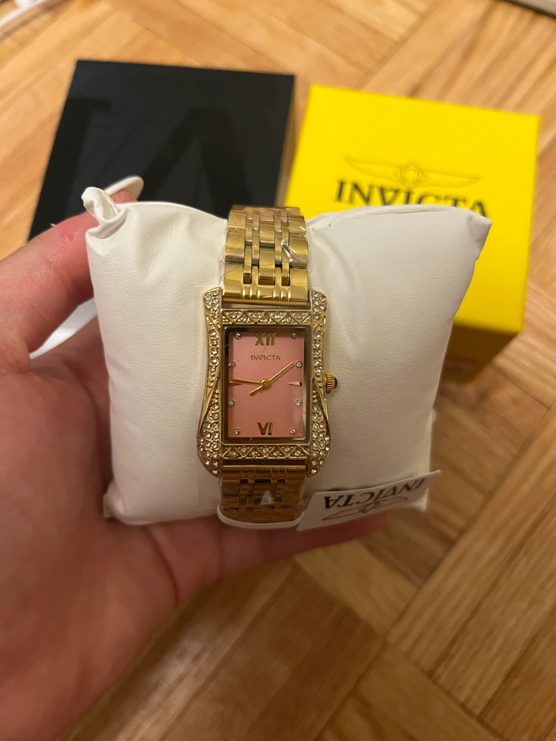 Invicta Wildflower 69281 Gold Pink Crystal 26mm Watch NWT - photo 2