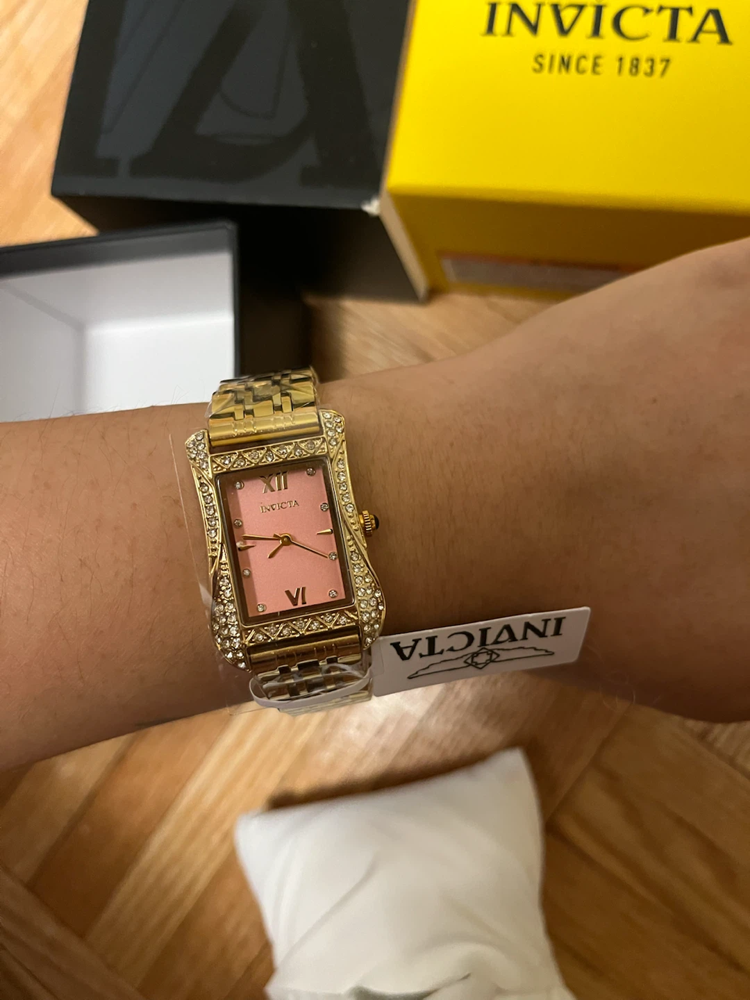 Invicta Wildflower 69281 Gold Pink Crystal 26mm Watch NWT - photo 3