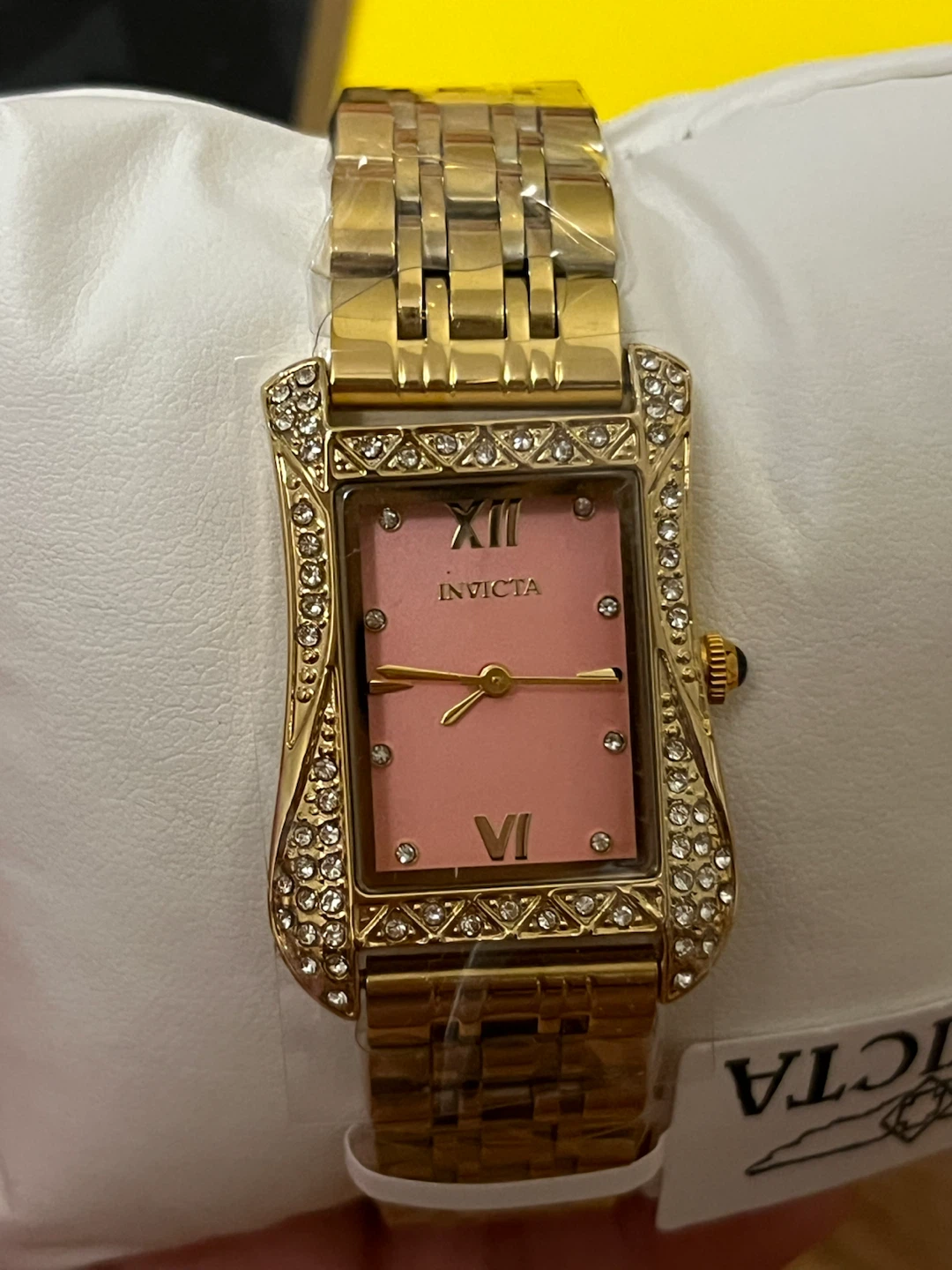 Invicta Wildflower 69281 Gold Pink Crystal 26mm Watch NWT - photo 4
