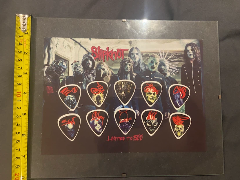 Slipknot Limited Edition Guitar Pick Display