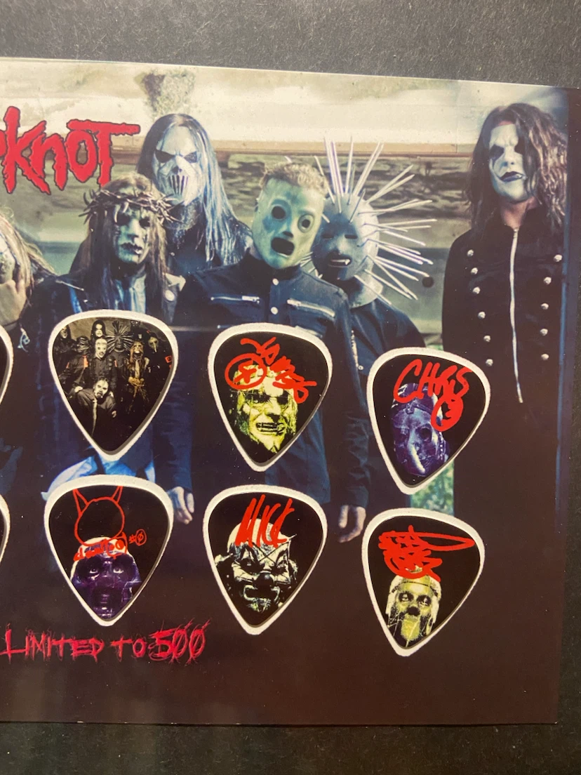 Slipknot Limited Edition Guitar Pick Display - photo 4