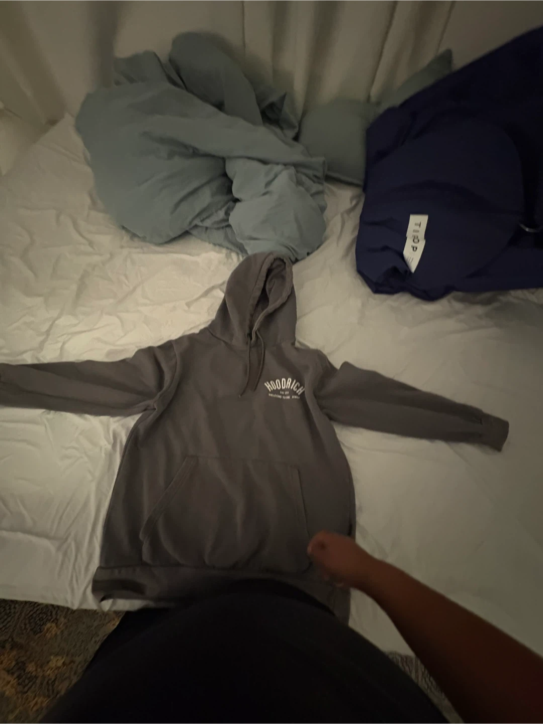 Hoodrich Hoodie - Charcoal Grey - Size XS