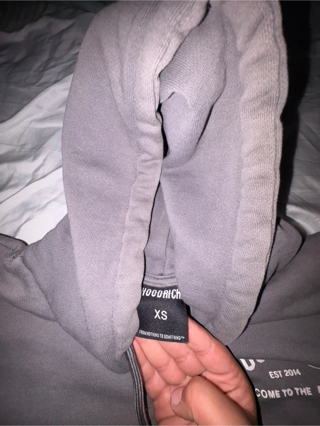 Hoodrich Hoodie - Charcoal Grey - Size XS - photo 2