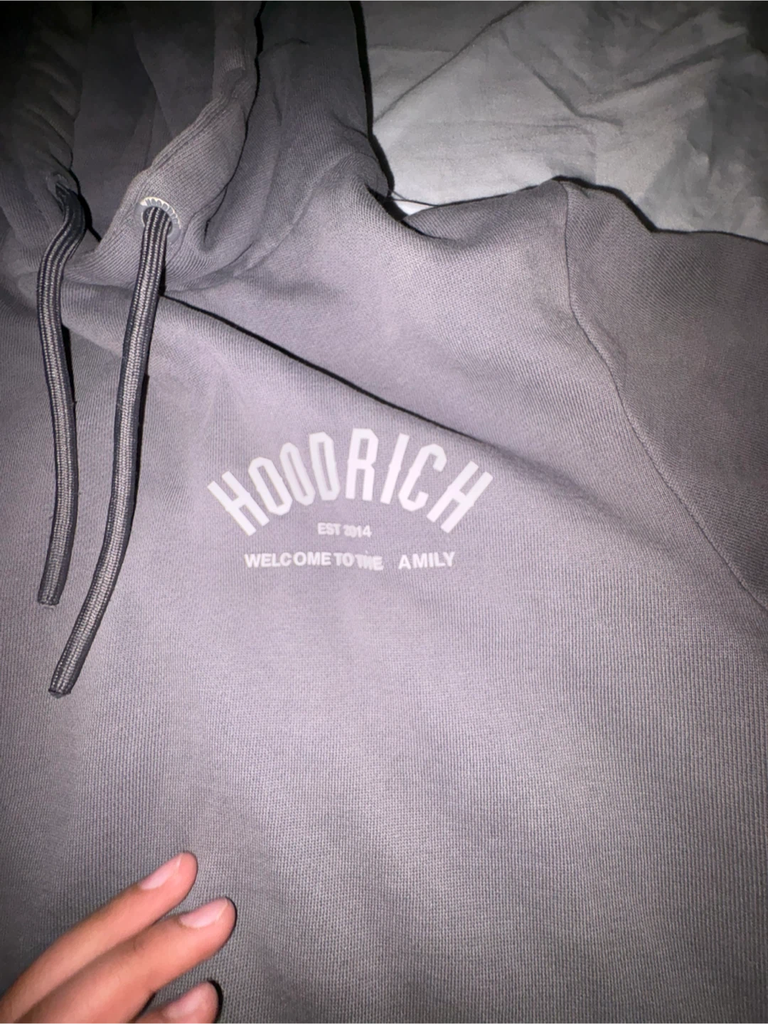 Hoodrich Hoodie - Charcoal Grey - Size XS - photo 3